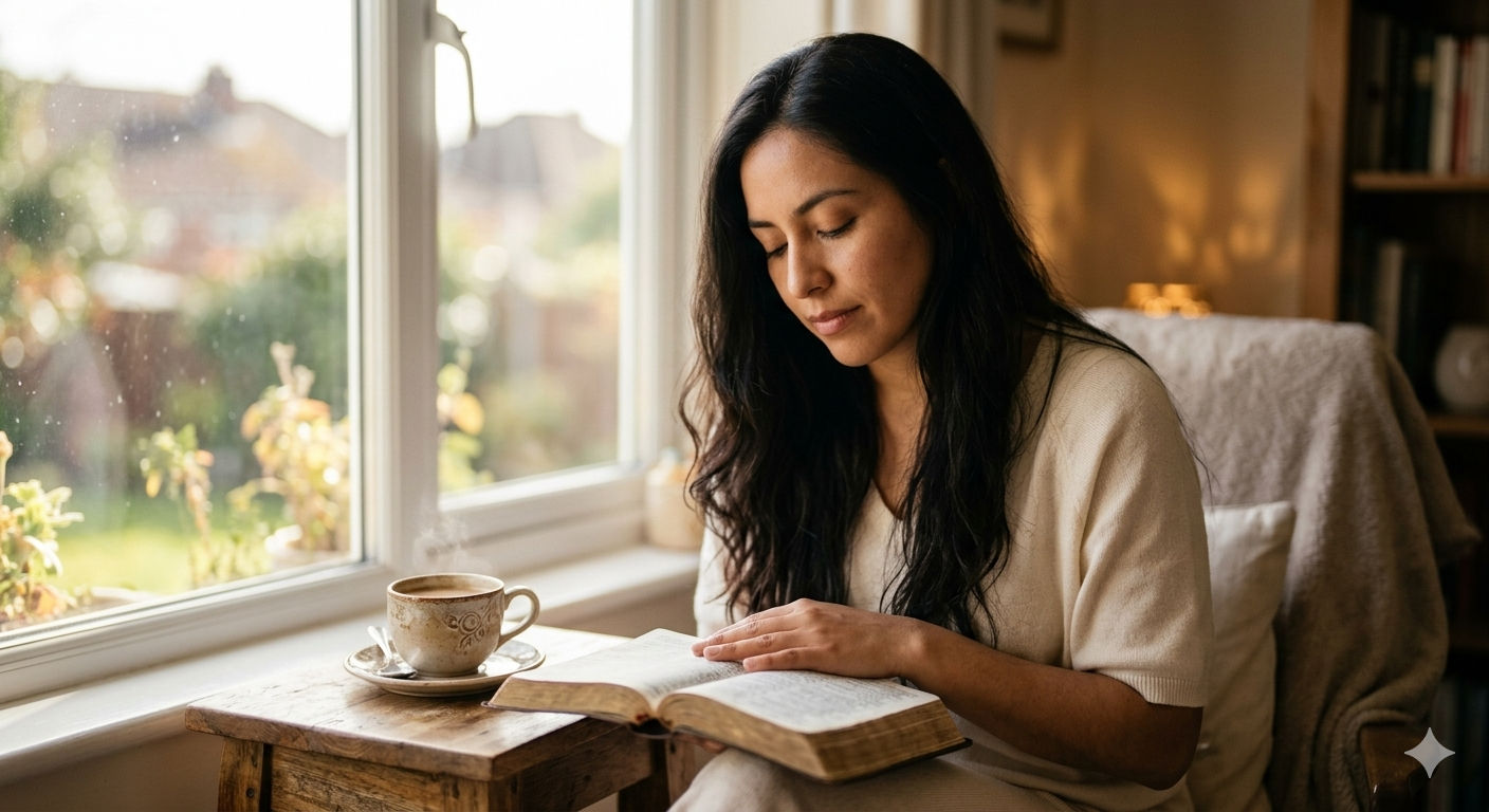 Mujer leyendo la Biblia
